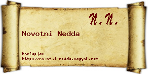 Novotni Nedda névjegykártya